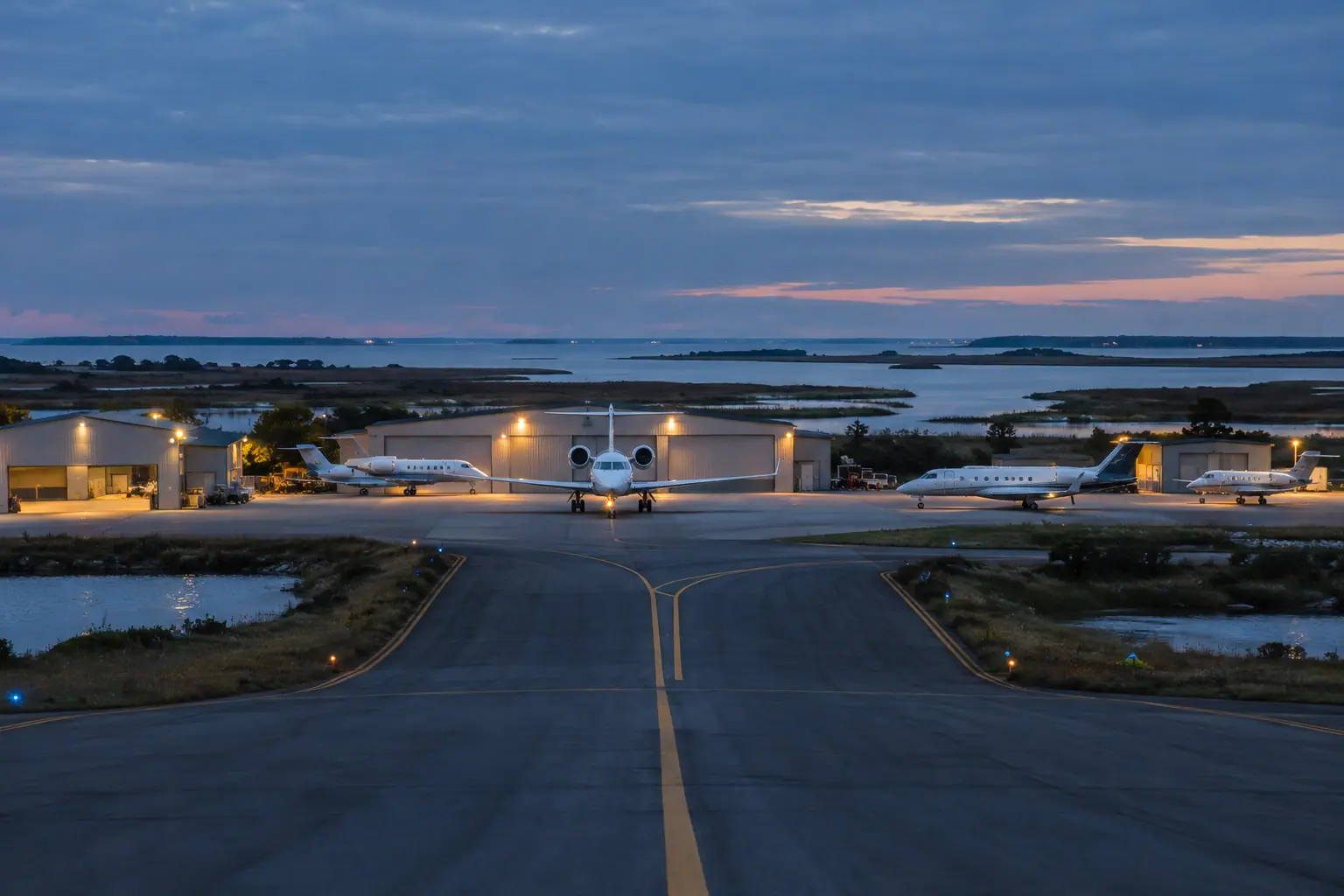 Private jets at Teterboro Airport